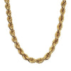 9ct Yellow Gold Solid Rope Chain 18"