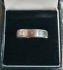 18ct White Gold Band - Size Q - 6.06g - 4mm wide