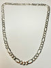 22" Sterling silver figaro chain