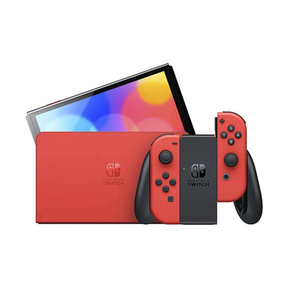 Nintendo Switch (OLED Model) Mario Red Edition Mario Kart Deluxe Package