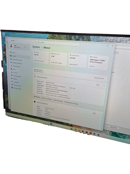 Custom Build Gaming PC - WIN 11 / AMD RYZEN 7 7700X / RTX 4060 / 32GB RAM / 2.5TB SSD