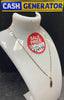 18ct Gold Chain and Pendant 3.1g 16"
