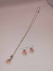 (925 ALE Hallmarked&Tested), Pandora Murano Glass Style Necklace And Earrings Set, Boxed