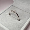 9ct White Gold Ring with 3 Diamonds