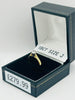 18CT YELLOW GOLD, 750 HALLMARKED RING W/ STONE, SIZE:J, BOXED