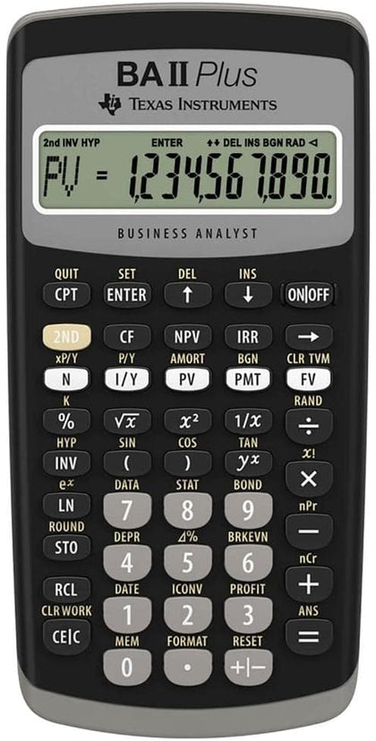 Texas Instruments IIBAPL/TBL/3E2 Advanced Financial Calculator BAII Plus COLLECTION ONLY