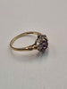 9ct Yellow Gold Multi Cubic Zirconia Cluster Ring - Size O - 1.93 Grams