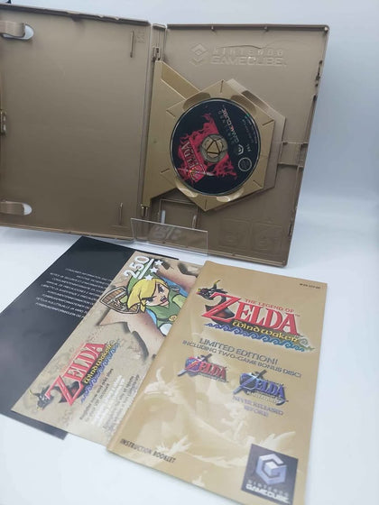 Nintendo Gamecube, Legend Of Zelda Windwaker, With Ocarina Of Time Disc And Manual