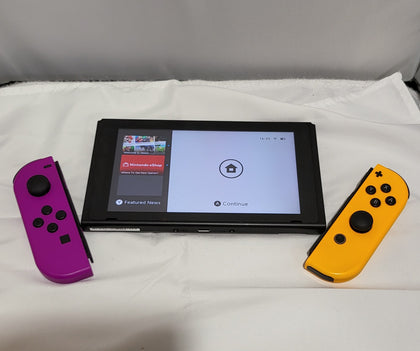 Nintendo Switch Console with Neon Purple & Neon Orange Joy-Cons (HAC-001)