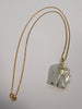 9ct Gold Necklace With Jade Elephant