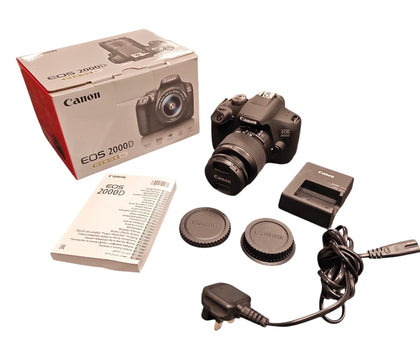 Canon EOS 2000D DSLR Kit**Boxed**