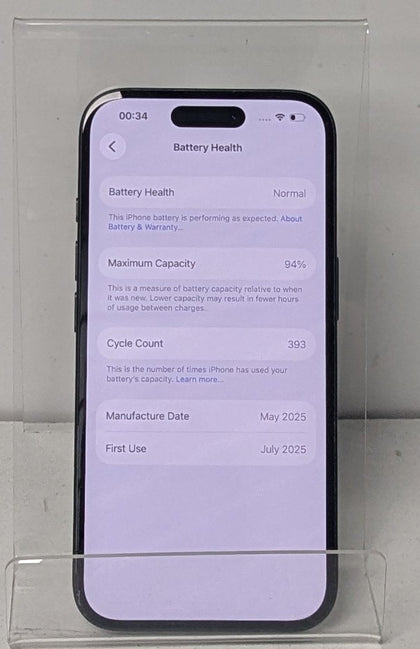 Apple iPhone 16 128GB Black - Unlocked *94% Battery Health*