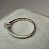 9ct White Gold Diamond Ring size n 1/2