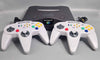 Nintendo 64 Console Black With 2 Non-Official Controllers and 1 Memory Card