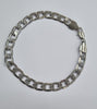 Silver Curb Bracelet 9"