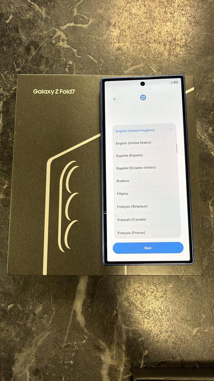 Samsung Galaxy Z Fold7 - 256GB - Blue - Boxed