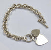 Silver Heart Bracelet 8"