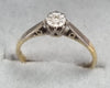 18ct Gold/Platinum Diamond Ring M1/2
