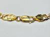9ct yellow and white gold fancy link chain necklace 17"