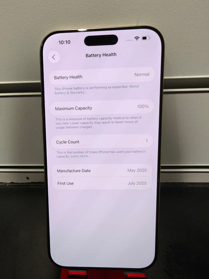 ** CHRISTMAS SALE ** Apple iPhone 16 Pro Max 512GB Desert Titanium, Unlocked 100% Battery Health Cycle Count 1 ** SALE **