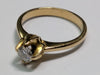 18CT GOLD DIAMOND RING (QUARTER CARAT) SIZE M