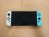 Nintendo Switch OLED Console with white and blue joycon