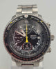 Seiko Flightmaster SNA411P1 7T62-0EB0 Pilot Alarm Chronograph, Includes Steel Bracelet & Box With Papers