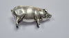 Silver pig pin cushion rare