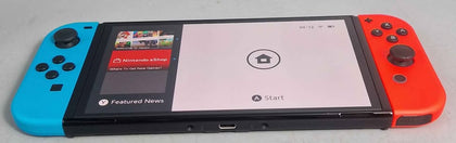 Nintendo Switch Console, 64GB OLED + Neon Red/Blue Joy-Con, Boxed