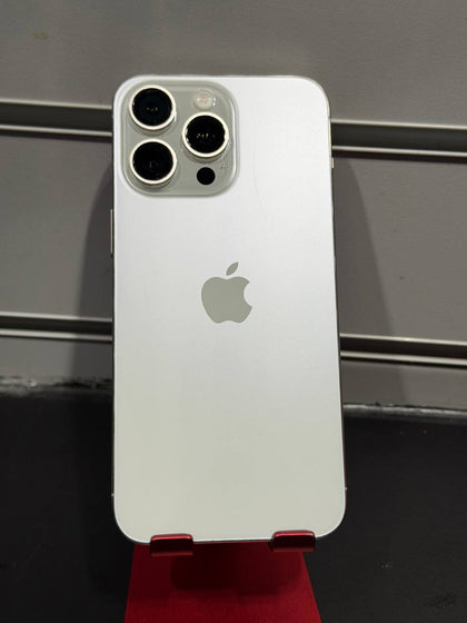 ** CHRISTMAS SALE ** Apple iPhone 15 Pro Max 256GB White Titanium, Unlocked - 87% BATTERY HEALTH