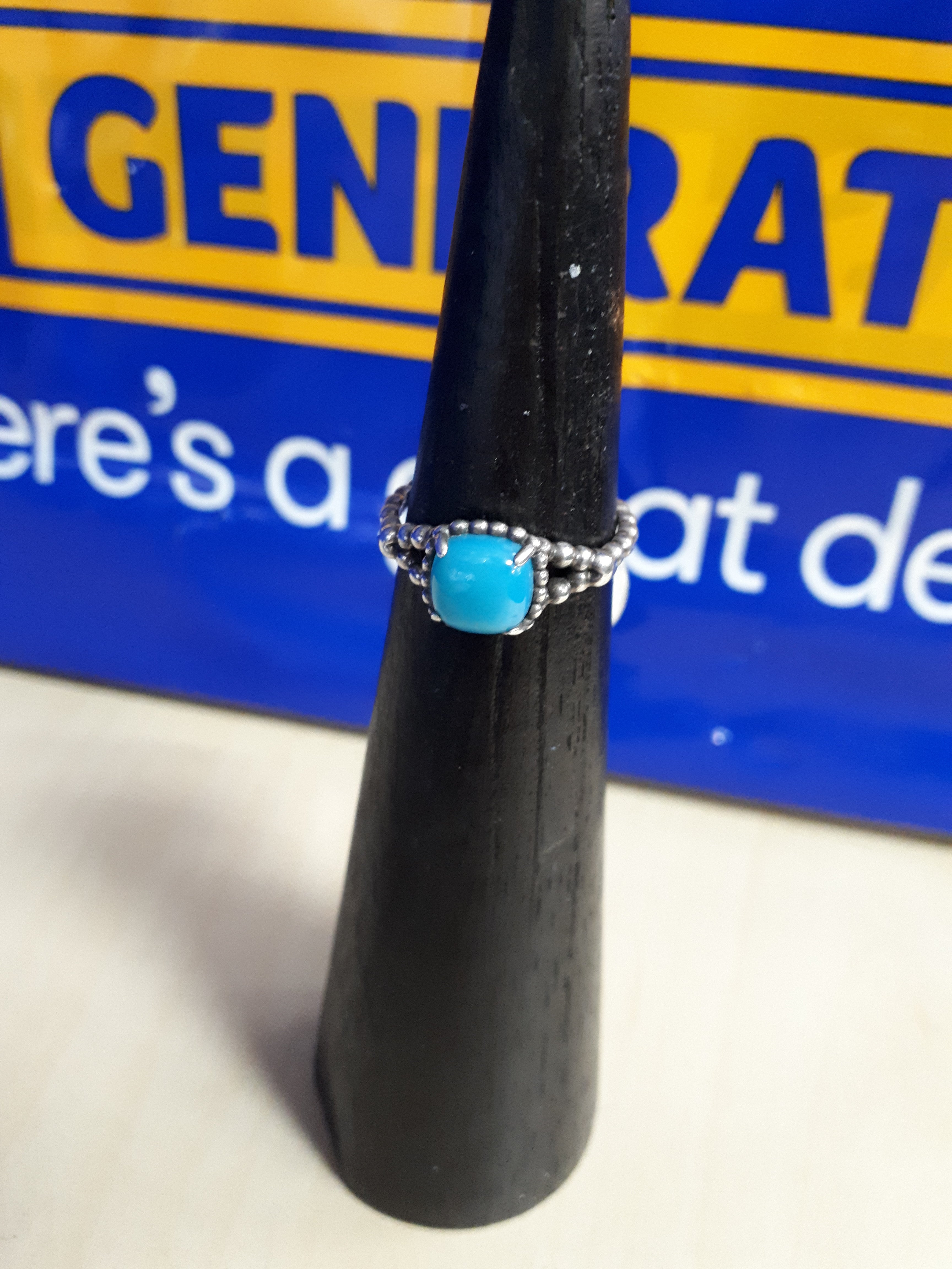 Vibrant spirit ring scuba blue crystal hotsell