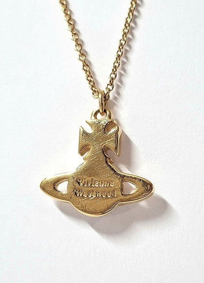Vivienne Westwood - Willa Bas Relief Pendant Gold Light Rose Necklace