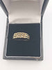 9ct Flat Keeper Ring Yellow Gold Unisex Ring - Size O - 2.34 Grams
