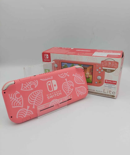 Nintendo Switch Lite Console, 32GB, Isabelle Aloha Coral Pink, (NO DLC), Boxed