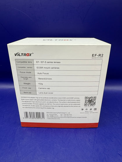 Viltrox EF - R2 Auto Focus Lens Adapter (EF/S to EOS R) Boxed - Chesterfield