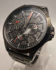 Hugo Leap Collection Men's Multifunction Analogue Quartz Watch with black stainless steel strap and extra links, BOXED