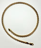 15.5" 9ct yellow and white gold twist link necklace