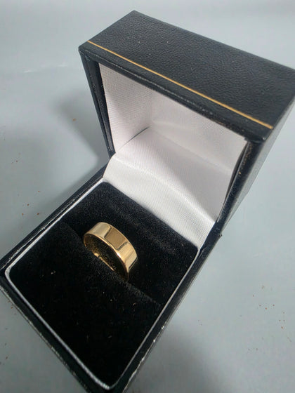 9CT Gold Wedding Band 3.1G HM 375 Size L