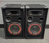 Pair of Max Xen 3508 Red Cone 8" Passive Bedroom DJ Speakers 500W **Collection Only**