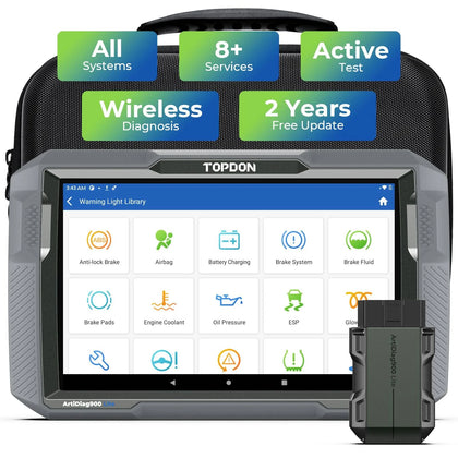 TOPDON Car Diagnostic Tool ArtiDiag900 Lite For All System, Wireless Bluetooth OBD2