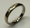 18CT WHITE GOLD BAND SIZE M