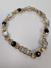 9ct gold  mother of pearl style bracelet