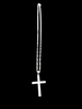 NEW OTHER SILVER CROSS WITH CHAIN ,WEIGHT 7.6G ,LENGHT 24" 925