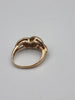 9CT Yellow Gold Ladies Ring ith CZ Stones - Size J - 2.91 Grams