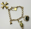 9ct yellow gold charm bracelet