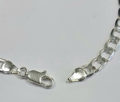 Silver Curb Bracelet 7.5