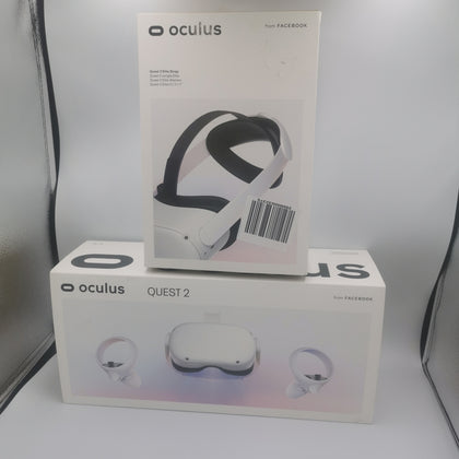 Meta Oculus Quest 2 64GB VR Headset with Controllers And Elite Strap- boxed