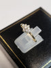 9CT Yellow Gold and CZ Cluster Ring - Size P - 1.44G - Hallmarked