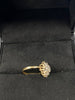 9ct Yellow Gold Ring With CZ Cluster