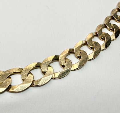9ct gold curb chain 20